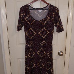 LulaRoe long casual dress, mid calf length